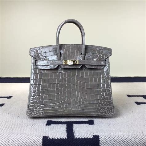 hermes birkin grey croc